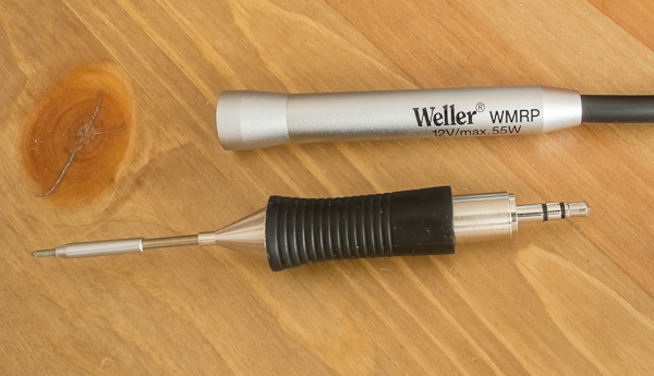 WMRP "pencil" and RT3 soldering tip: the RT3 soldering tip is hot-swappable