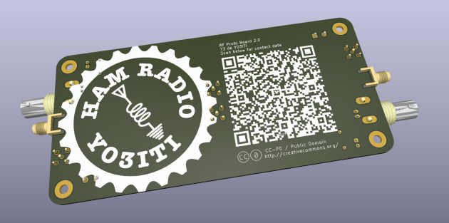 The back side of the board will be used as business card. :)