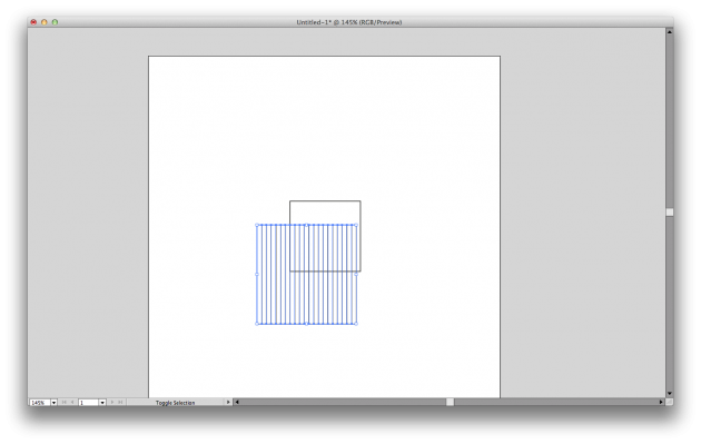Vertical grid done with Rectangular Grid Tool in Illustrator