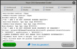 CSS3 Generator — CSS generators